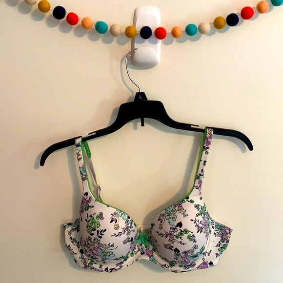 Body by VS Lined Demi Bra 36C Floral - Picture 1 of 5
